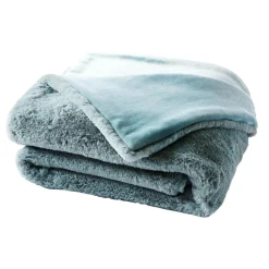 EMINZA Plaid fausse fourrure (140 x 200 cm) Finn Bleu Online