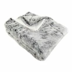 ENJOY HOME Plaid fausse fourrure (130 x 150 cm) Ours Gris