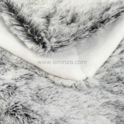 ENJOY HOME Plaid fausse fourrure (130 x 150 cm) Ours Gris