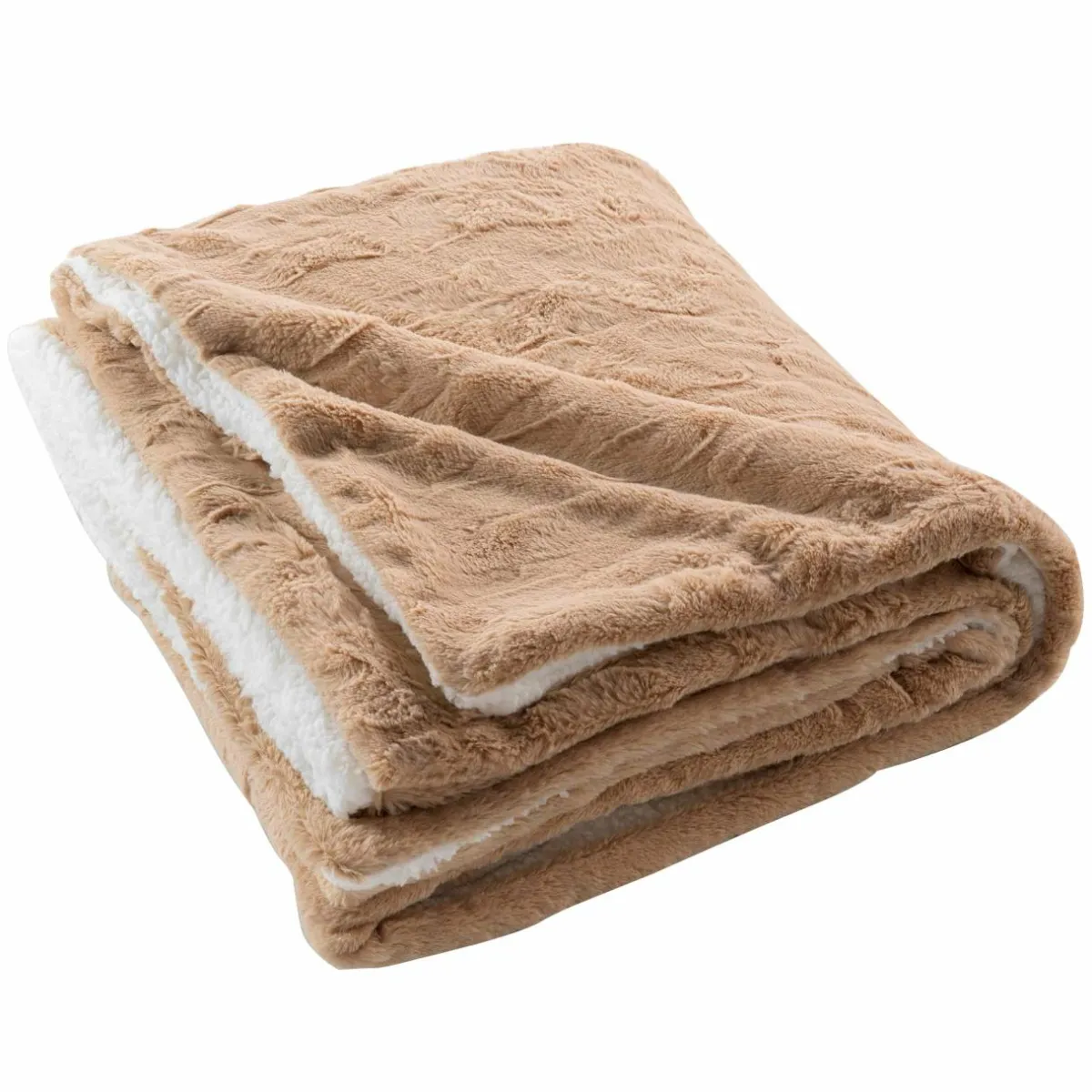 douceur d'intu017drieur Plaid fausse fourrure (125 x 150 cm) Foxy Taupe Outlet
