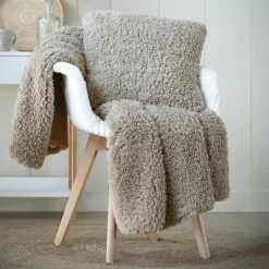 STOF Plaid fausse fourrure (130 x 150 cm) Dudley Taupe Best