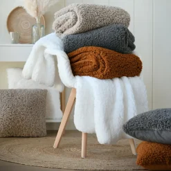 STOF Plaid fausse fourrure (130 x 150 cm) Dudley Taupe Best