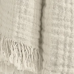 EMINZA Plaid gaze de coton (130 x 160 cm) Gaïa pampa Beige Clearance