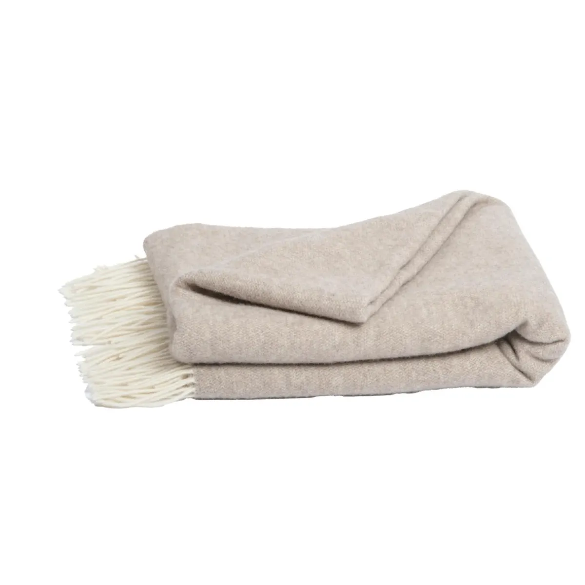 l'Effet Papillon Plaid laine et cachemire (140 x 200 cm) Côme Beige Hot
