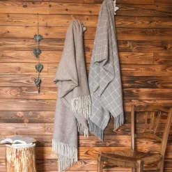 l'Effet Papillon Plaid laine et cachemire (140 x 200 cm) Côme Beige Hot