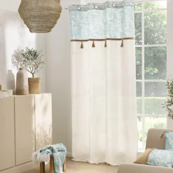 douceur d'intu017drieur Plaid polycoton (125 x 150 cm) Hera Bleu Outlet