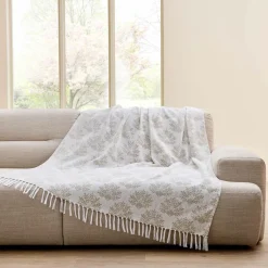 douceur d'intu017drieur Plaid polycoton (125 x 150 cm) Majestia Beige Sale