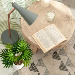 ATMOSPHERA Plante artificielle (H28 cm) Plante grasse en pot Vert Discount