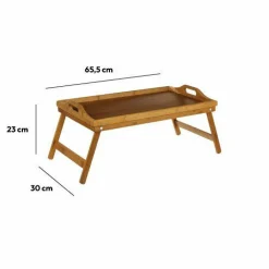 ATMOSPHERA Plateau de Petit Dejeuner (50 x H23 cm) Bambou Marron Clearance