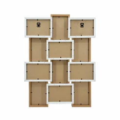 EMINZA Pêle-mêle mural 12 photos bois (H59 cm) Zola Beige Outlet
