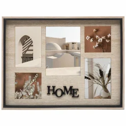 ATMOSPHERA Pêle-mêle mural 5 photos (H32 cm) Ewen naturel Bois Best
