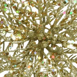 KAEMINGK Poinsettia de Noël paillettes sur clip (D23,5 cm) Or Online