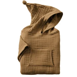 EMINZA Poncho de bain enfant gaze de coton 6/10 ans Gaïa Camel Outlet