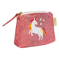 OSTARIA Porte monnaie paillettes enfant (11 cm) Licorne Rose Sale