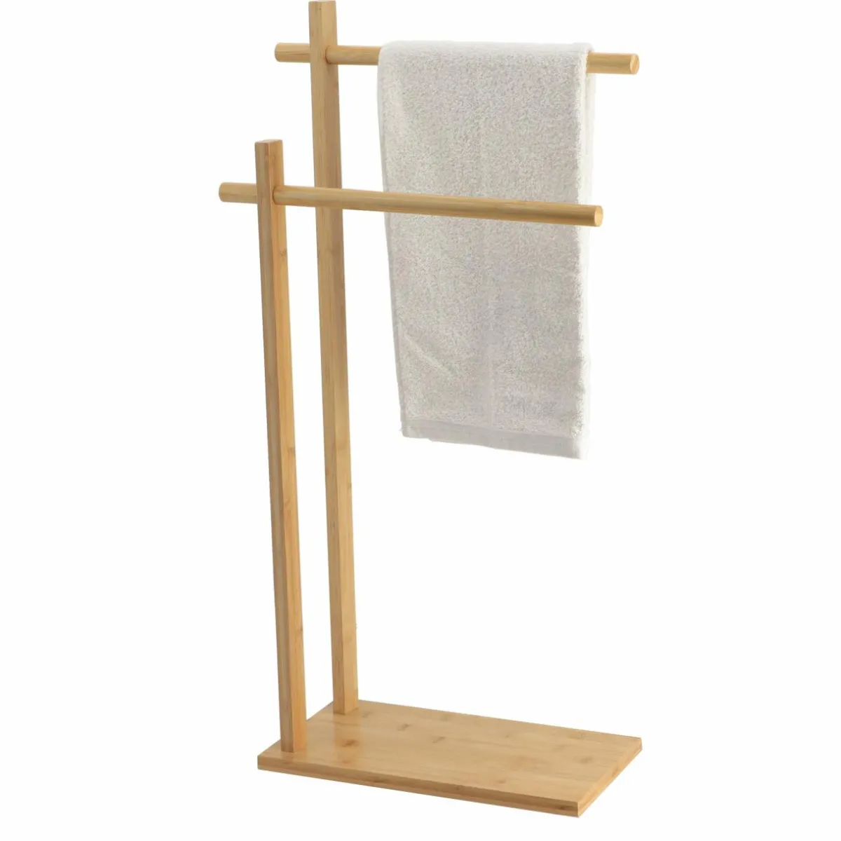 TENDANCE Porte serviette 2 barres bambou (H86 cm) Anako Naturel Clearance