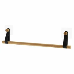TENDANCE Porte serviette adhésif 1 barre (50 cm) Easy Chic Noir