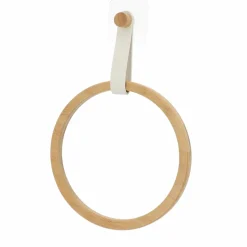 TENDANCE Porte serviette adhésif arrondi (D21 cm) Easy Chic Blanc Sale
