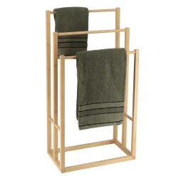 TENDANCE Porte serviette en bambou 3 niveaux (H82 cm) Harmonie Naturel Online