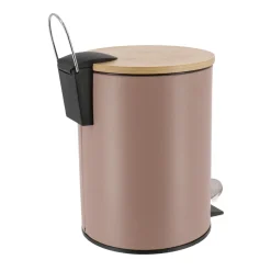 TENDANCE Poubelle à pédale avec frein de chute Timeless Cappuccino Marron