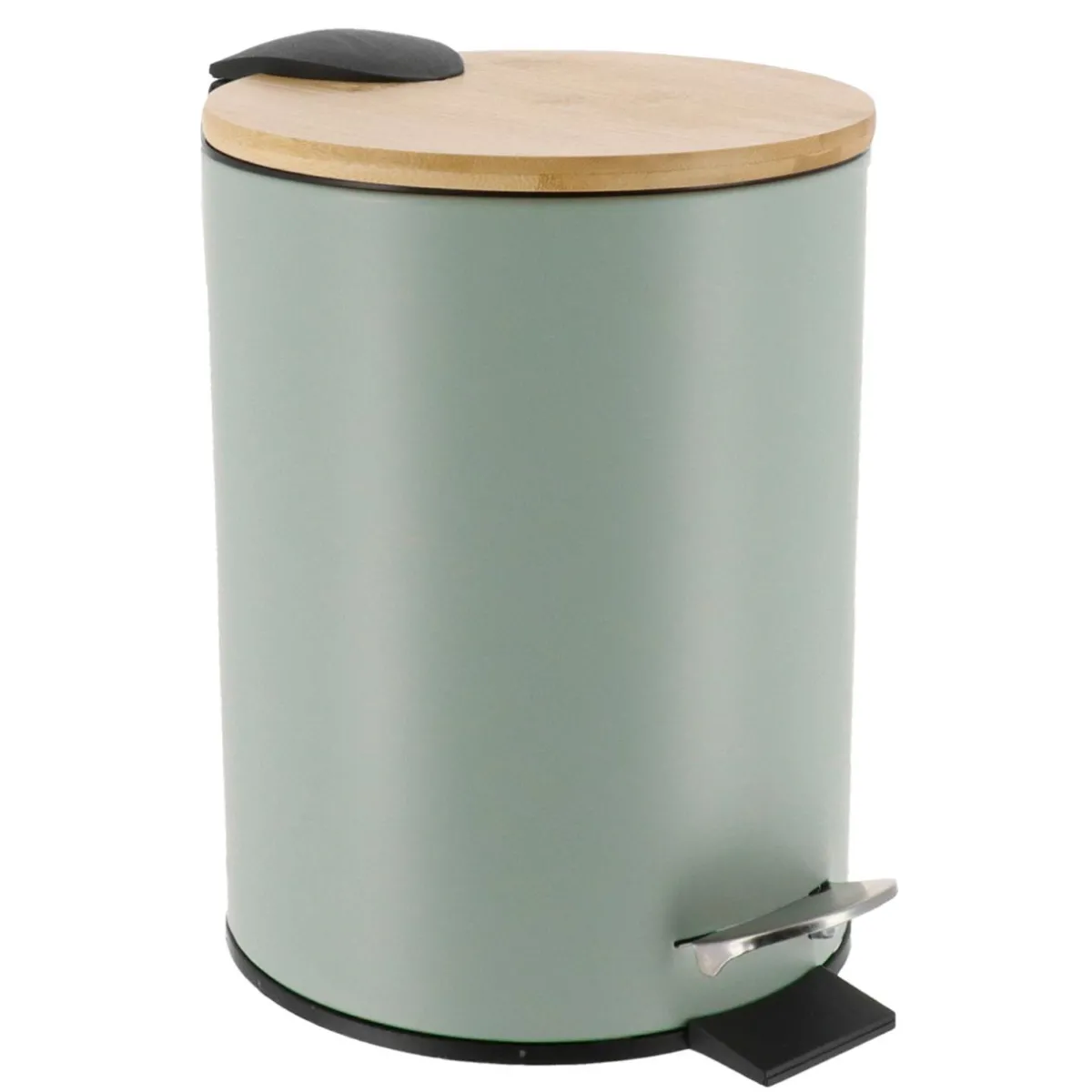 TENDANCE Poubelle à pédale avec frein de chute Timeless Vert Eucalyptus Best