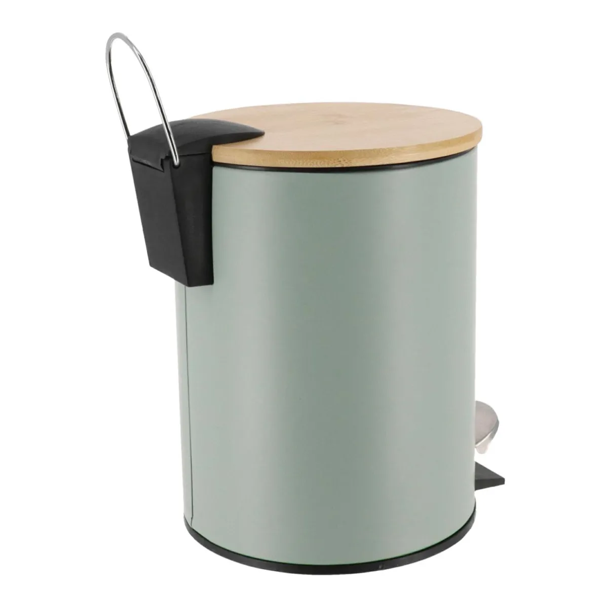 TENDANCE Poubelle à pédale avec frein de chute Timeless Vert Eucalyptus Best