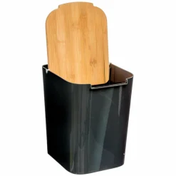 ATMOSPHERA Poubelle en bambou (H24 cm) Baltik Noir Hot