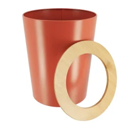 TENDANCE Poubelle salle de bain 5L Purebamboo Terracotta Clearance