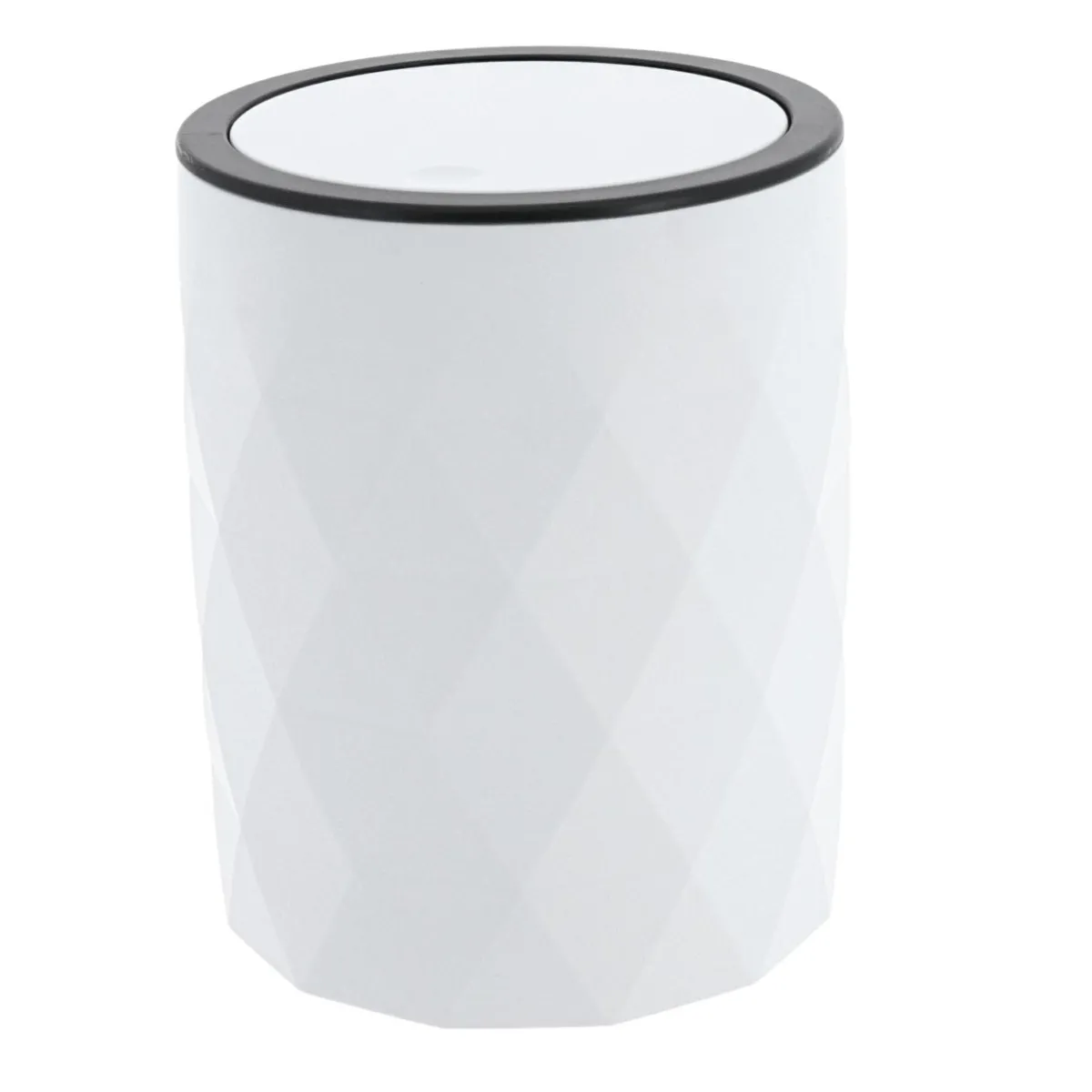 TENDANCE Poubelle salle de bain 6L Rubby Blanc Sale