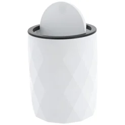 TENDANCE Poubelle salle de bain 6L Rubby Blanc Sale