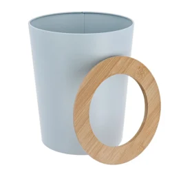TENDANCE Poubelle salle de bain 5L Purebamboo Bleu clair Discount