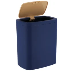 TENDANCE Poubelle salle de bain 5L Cosy Bleu marine Outlet