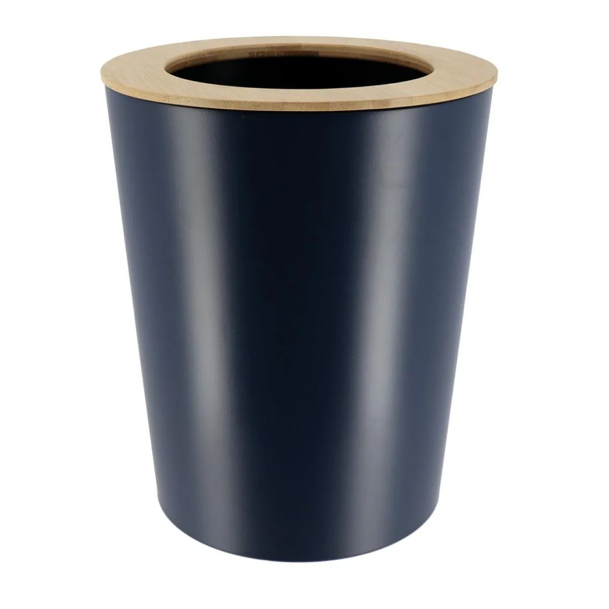TENDANCE Poubelle salle de bain 5L Purebamboo Bleu marine Sale