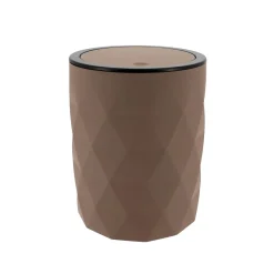 TENDANCE Poubelle salle de bain 6L Rubby Marron Sale