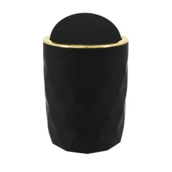 TENDANCE Poubelle salle de bain 6L Rubby Noir