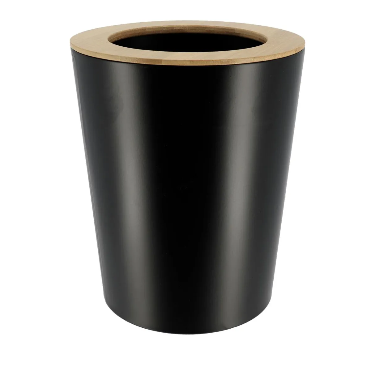 TENDANCE Poubelle salle de bain 5L Purebamboo Noir Clearance