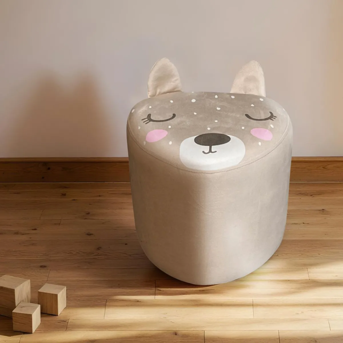 EMINZA Pouf enfant (H25 cm) Bichette Beige Online