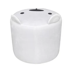 EMINZA Pouf enfant (H25 cm) Ourson Blanc Best