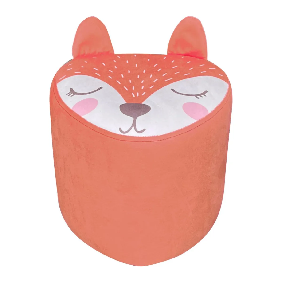 EMINZA Pouf enfant (H25 cm) Renardeau Orange Sale