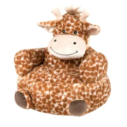 STOF Pouf peluche girafe enfant (45 cm) Jeanine Marron Camel Online