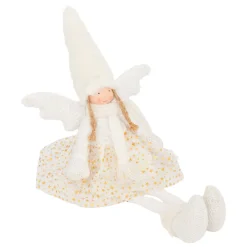JJA Poupée de Noël (H56 cm) Sweet Angel et doré Blanc Best