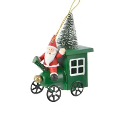 KAEMINGK Père Noël à suspendre (H11 cm) En voiture Vert Online