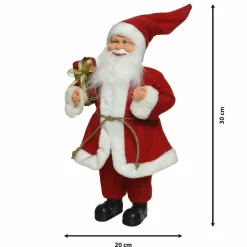 KAEMINGK Père Noël déco Traditionnel (H20 cm) Stan Rouge Sale