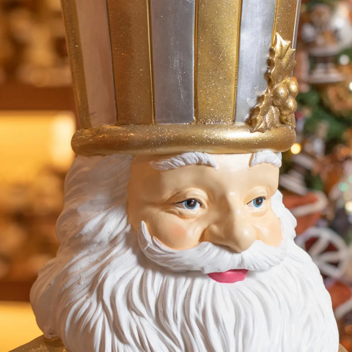 EMINZA Père Noël Géant (H175 cm) Gabriel costumé Or