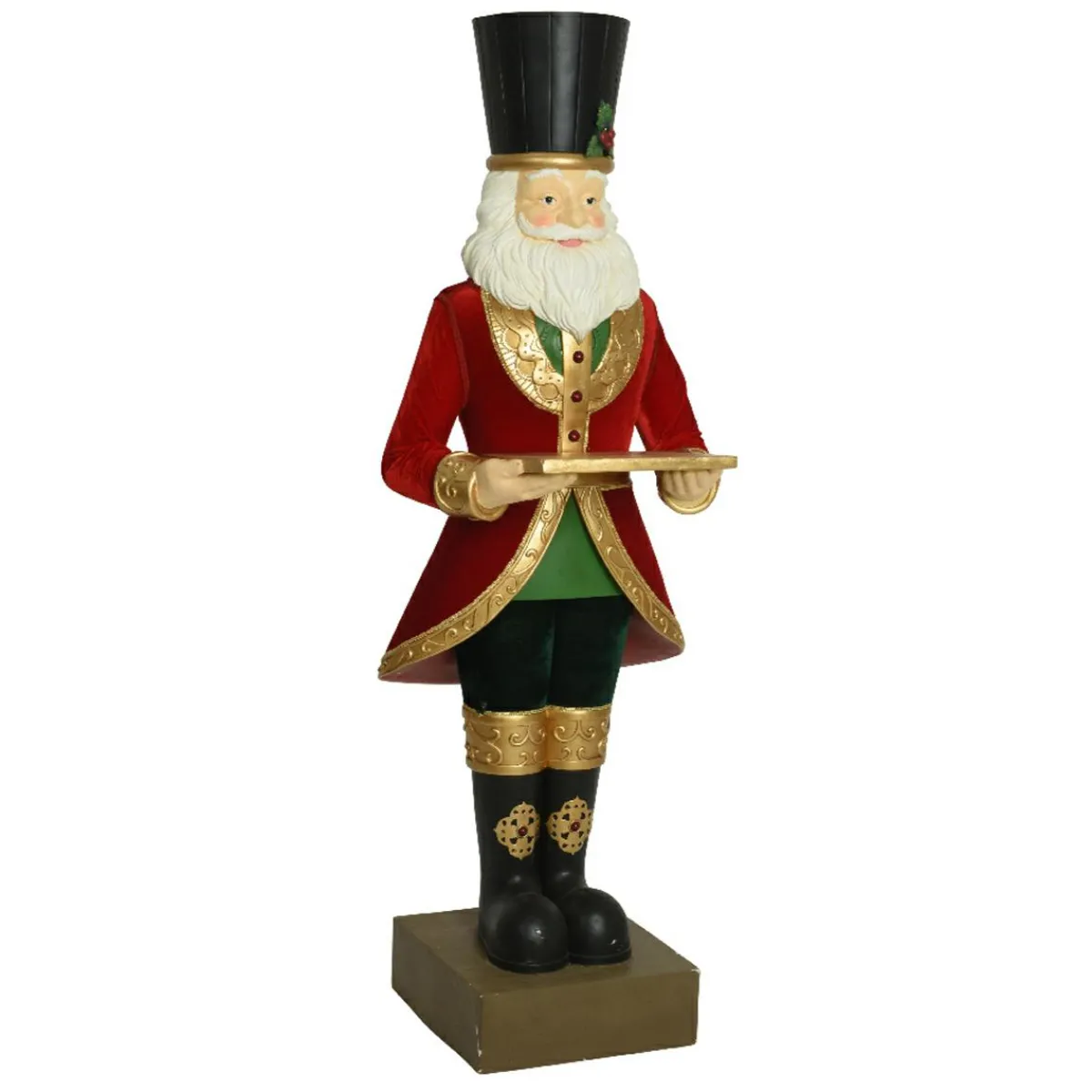 EMINZA Père Noël Géant (H175 cm) Gabriel costumé Rouge Hot