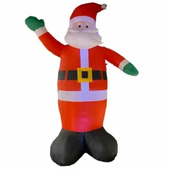 KOOPMAN Père Noël Géant (H400 cm) Gonflable et lumineux Rouge Discount