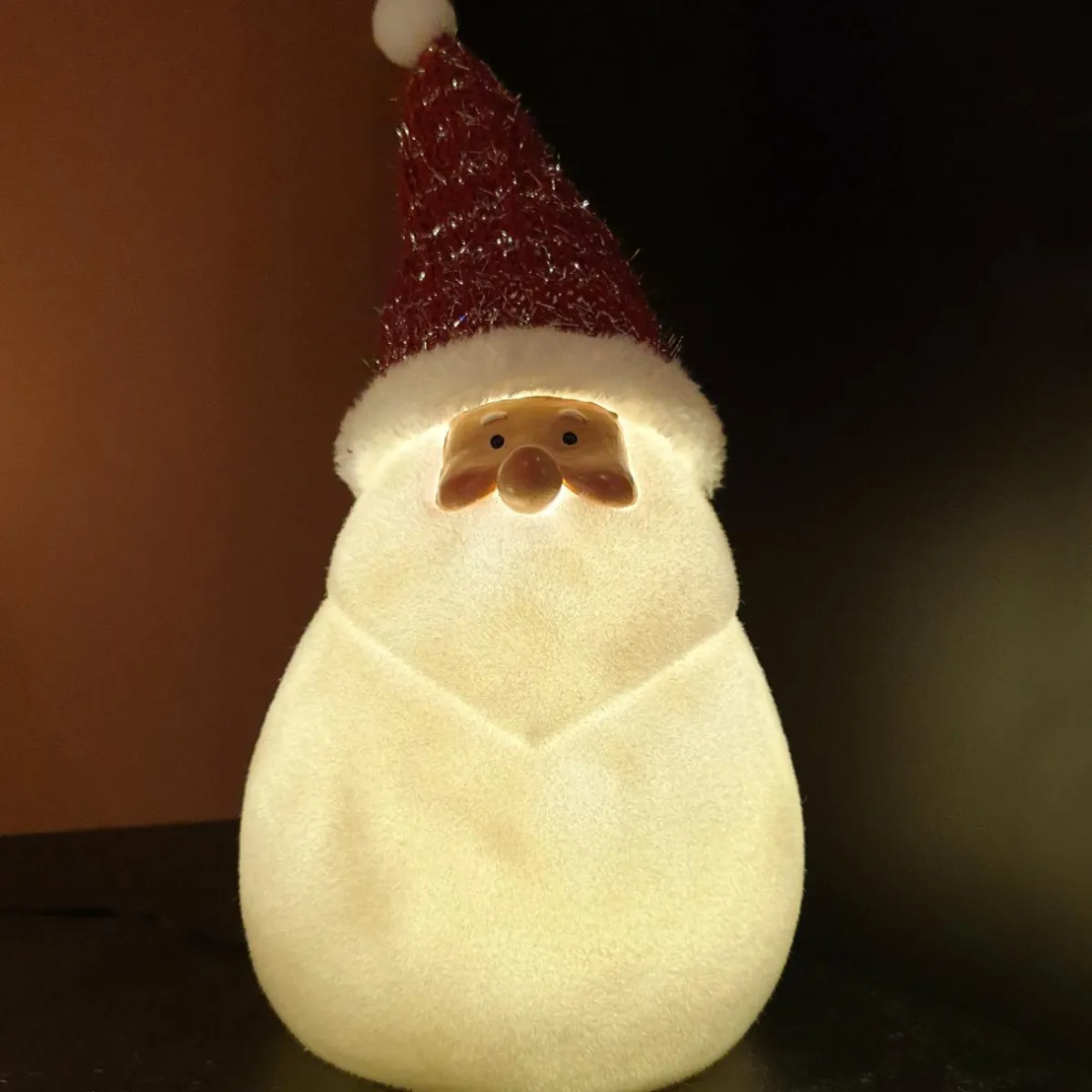 KAEMINGK Père Noël lumineux à piles 4 LED (H31 cm) Ennry Blanc chaud Outlet