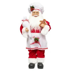 JJA Père Noël traditionnel (H45 cm) Gautier le cuisinier Rouge Hot