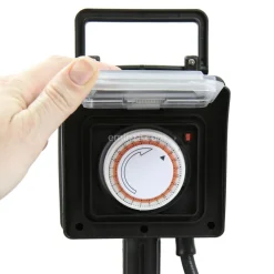 KAEMINGK Prise piquet de jardin programmable 2 pôles New