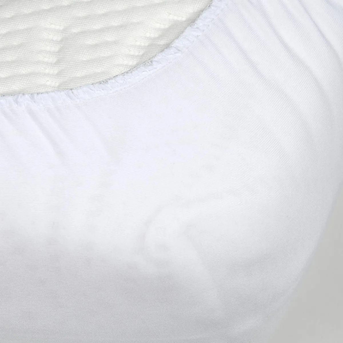 STOF Protège-matelas alèse molleton imperméable (160 x 200 cm) Serena Blanc Discount