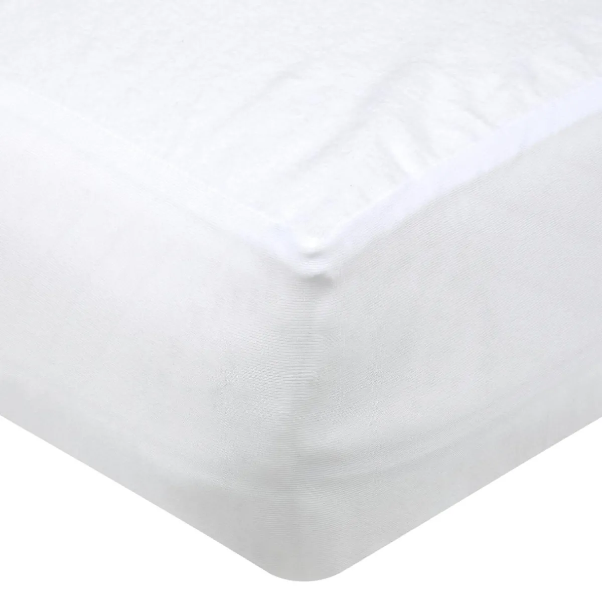 STOF Protège-matelas alèse molleton imperméable (90 x 190 cm) Serena Blanc New
